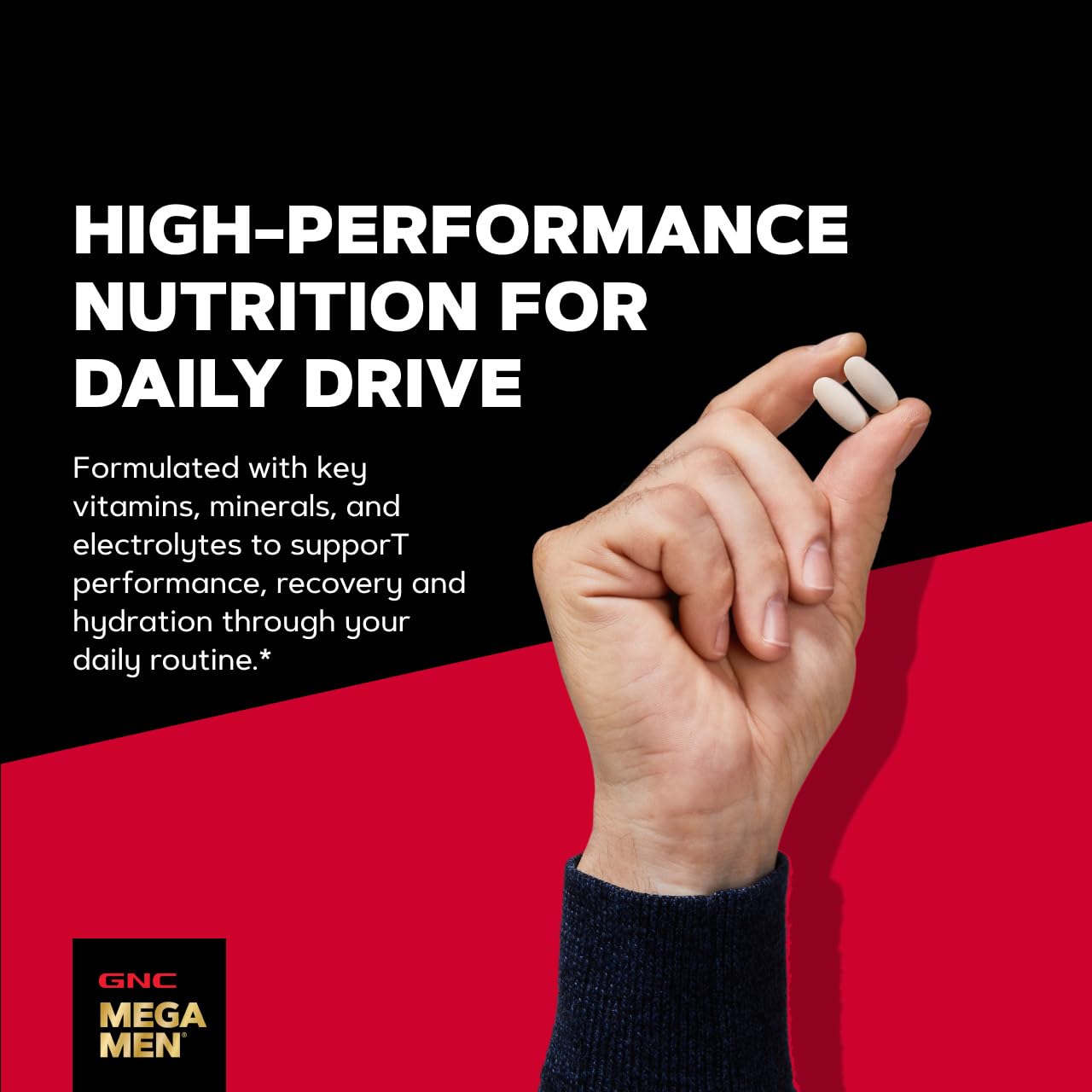 GNC Mega Men Energy & Metabolism Multivitamin for Men Caplets 90