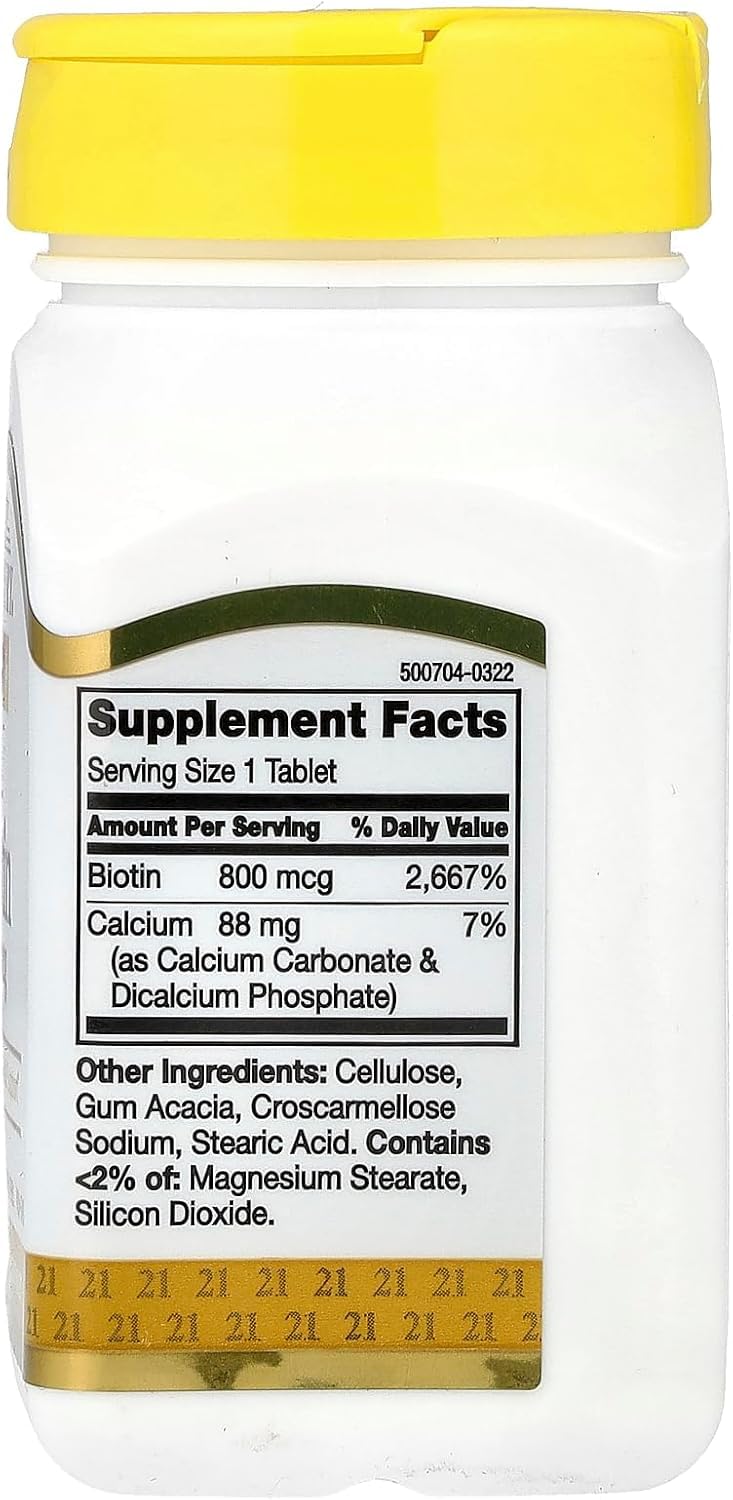 21st Century Biotin 800 mcg Tablets 220