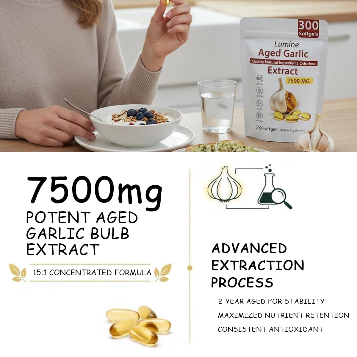 Generic Elare Aged Garlic Extract Capsule, 1 Count