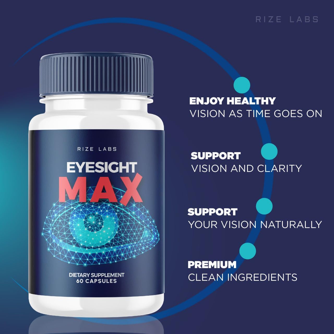 Rize Labs Eyesight Max Vision Supplement Capsule, 60 Count