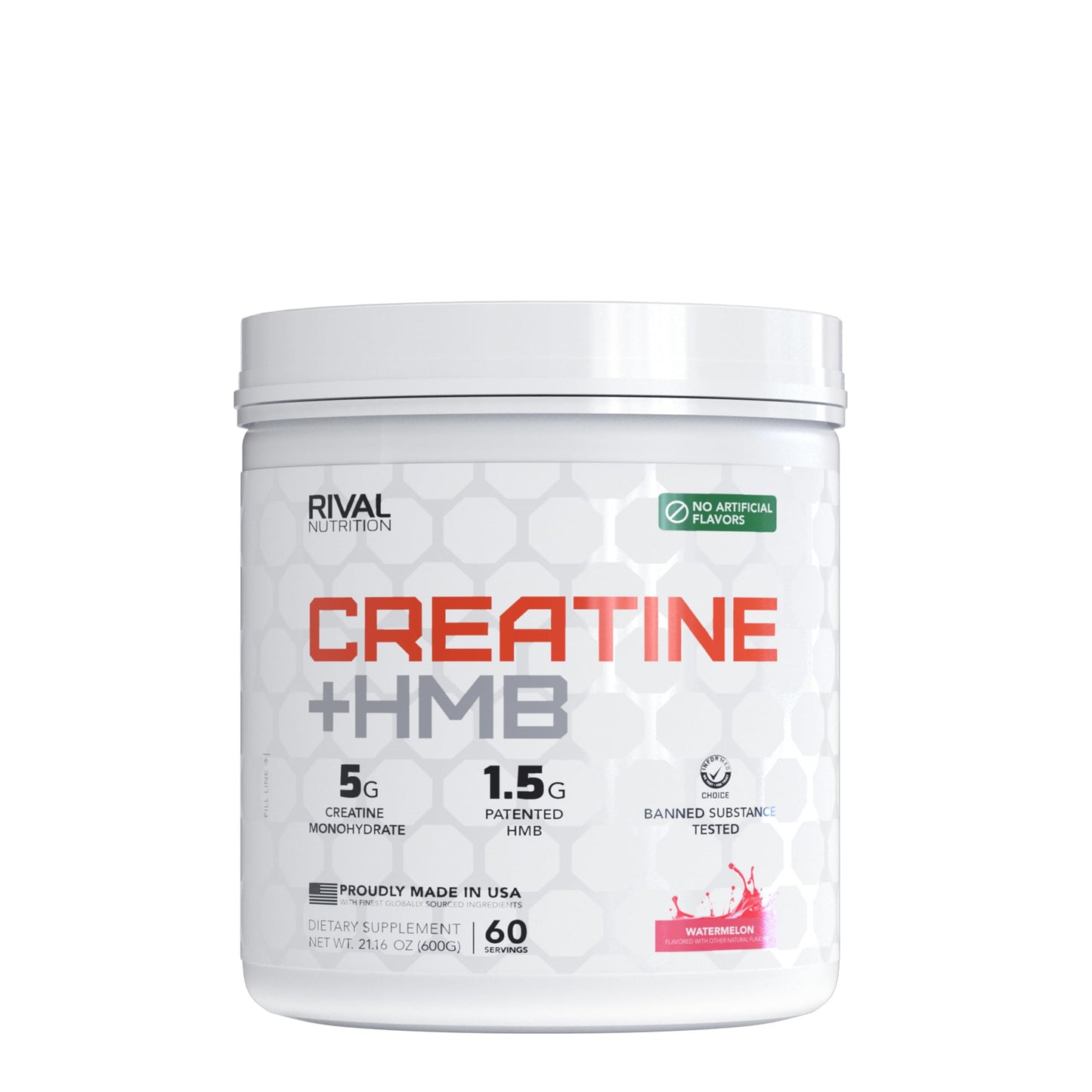 RIVAL NUTRITION Creatine + HMB Powder 60 Servings