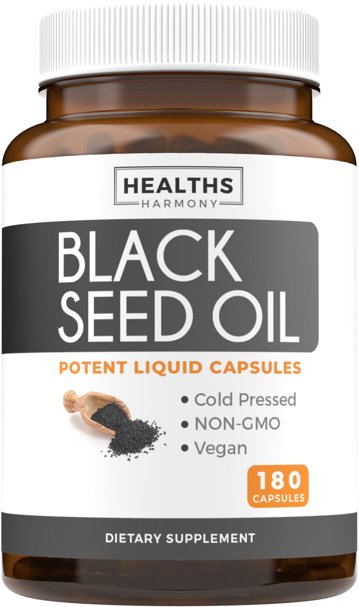 Healths Harmony Black Seed Oil Softgel 180 Count