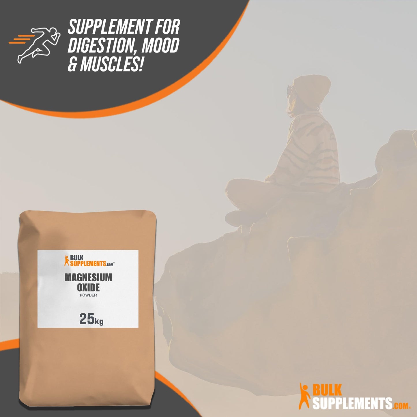 BulkSupplements Magnesium Oxide Powder 880.92 Ounces