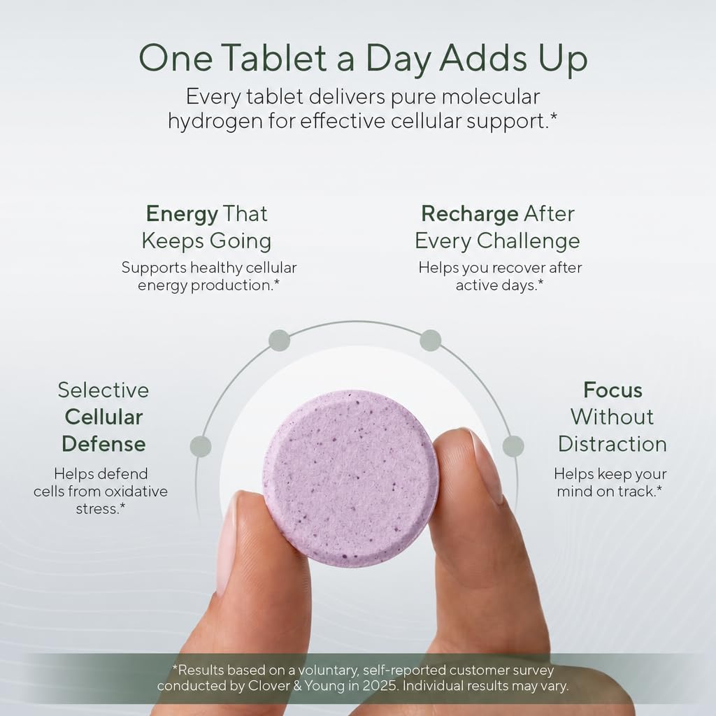 Clover & Young Hydrogen Water Tablets 100 Count