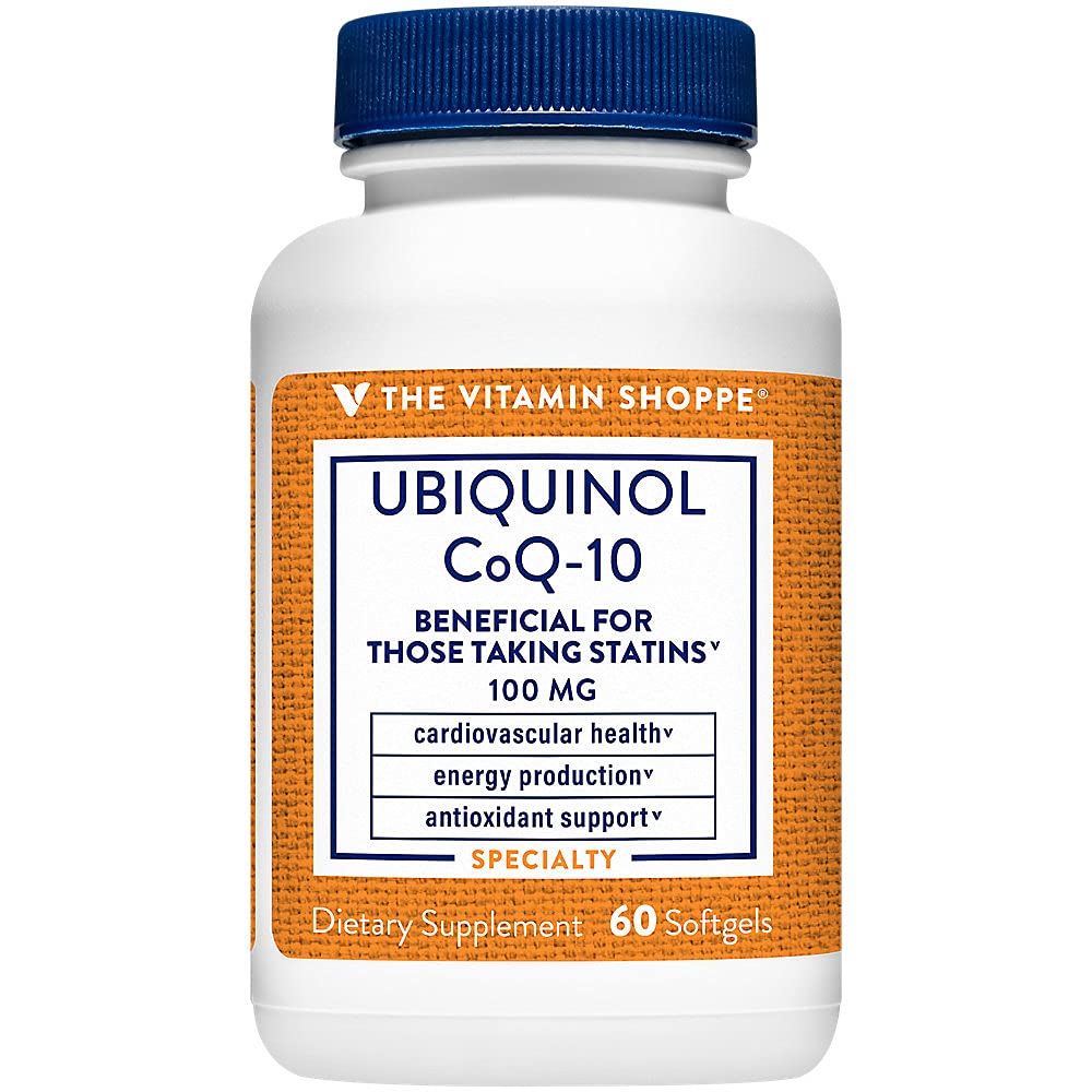 The Vitamin Shoppe Ubiquinol CoQ-10 100mg Softgels 60 Count