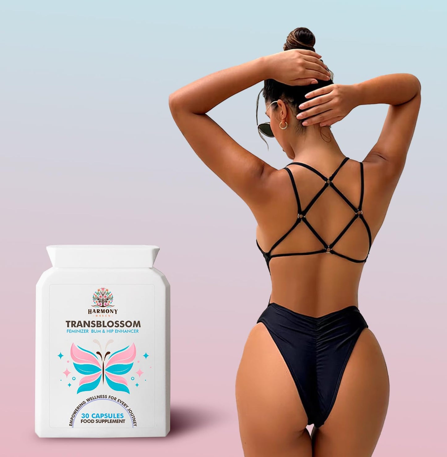 TransBlossom Feminizing Bum and Hip Enhancer Capsules, 1 Count