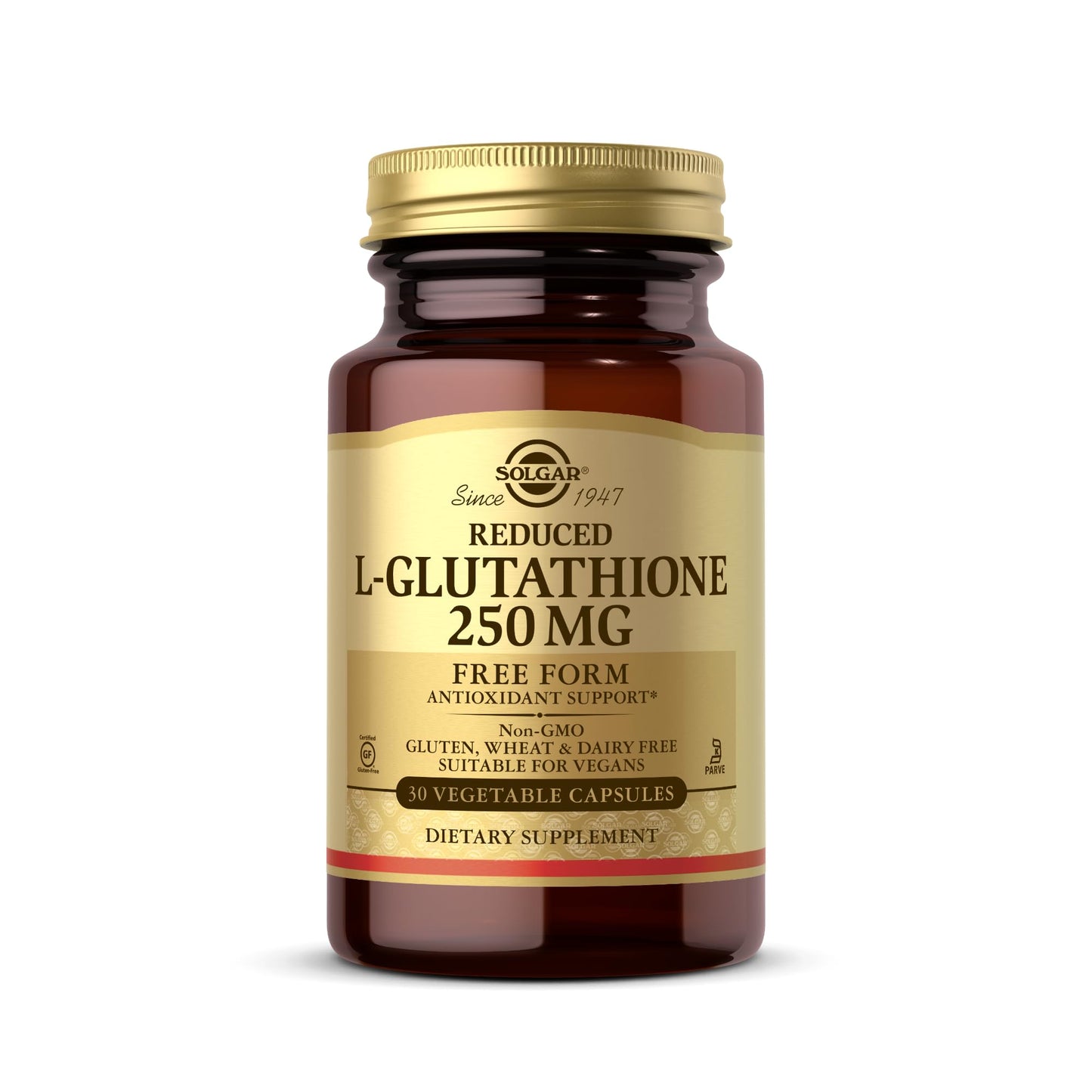 Solgar Reduced L-Glutathione 250 mg Capsule, 30 Vegetable Capsules