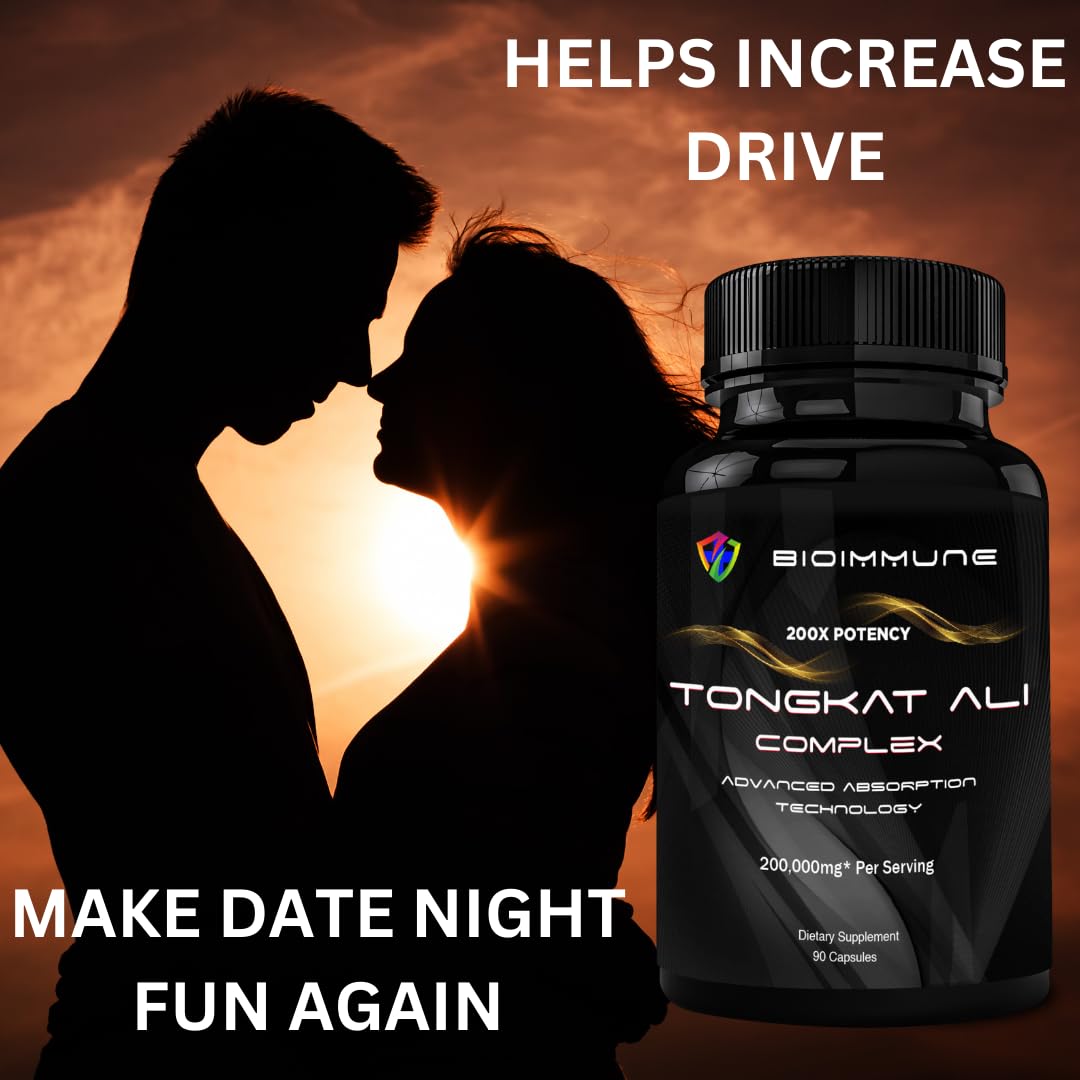 BioImmune Longjack Tongkat Ali Ultra Concentrated Purified Extract Capsule, 90 Capsules