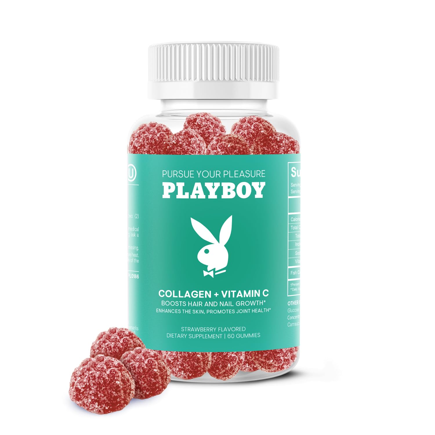 Avid Playboy Collagen Supplements for Women, Vitamin C Gummies, Joints, 60 Count