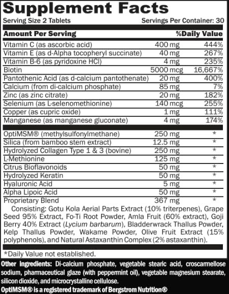 Beard Octane Beard Fuel Tablets 60
