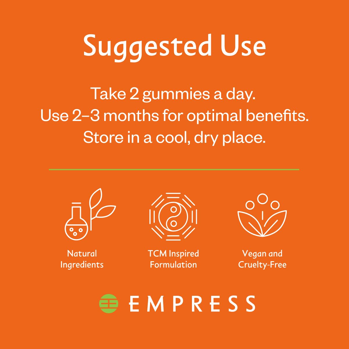 Empress TCM INC Ashwagandha Gummies for Women with Panax Ginseng & Schisandra Adaptogens, Energy, Stress Relief, Immune Support, Hydration & Radiant Skin, 60 Gummies