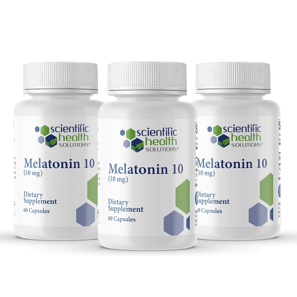 Scientific Health Solutions Melatonin 10mg Extra Strength, 180 Capsules