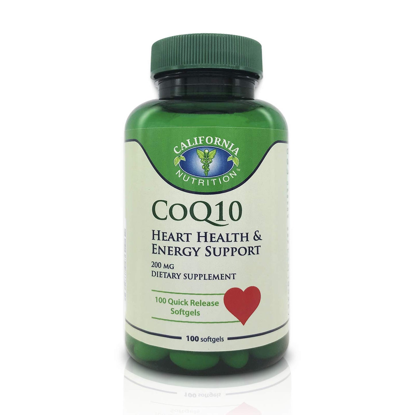 California Nutrition CoQ10 200mg Softgels, 100 Count