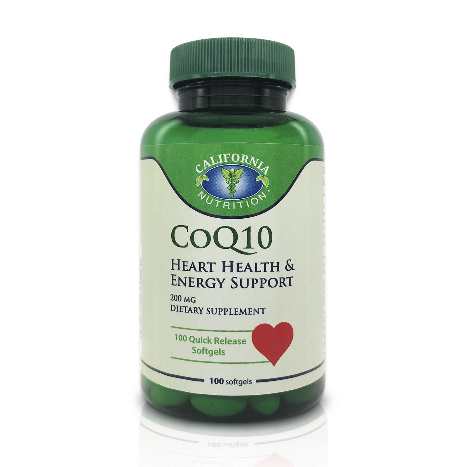 California Nutrition CoQ10 200mg Softgels, 100 Count