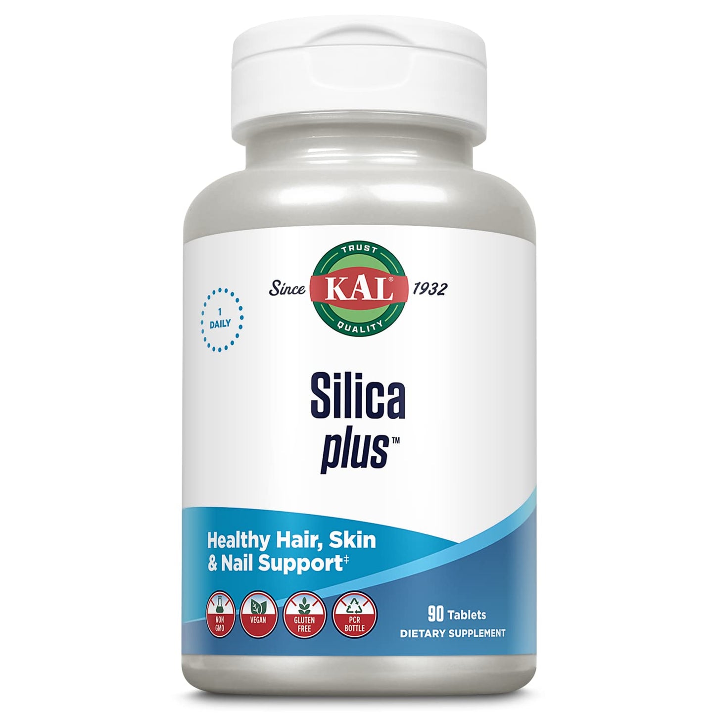 KAL Silica Plus Silica Gel with Horsetail Extract Tablets, 90 Count