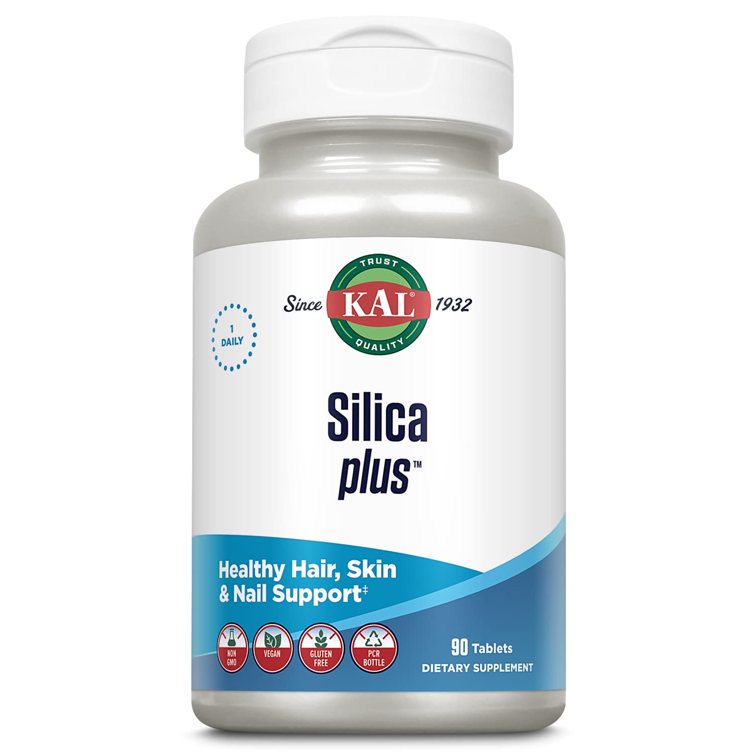 KAL Silica Plus Silica Gel with Horsetail Extract Tablets, 90 Count