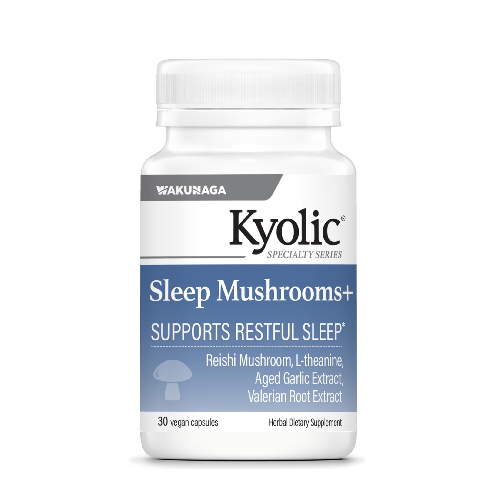 Kyolic Sleep Mushrooms+ Capsules, 30 Capsules