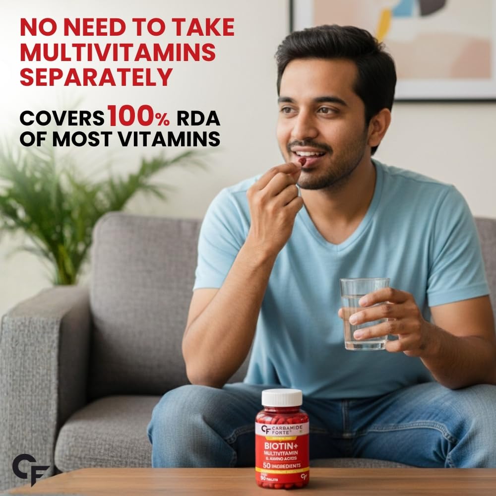 Carbamide Forte Biotin Supplement 90 Tablets