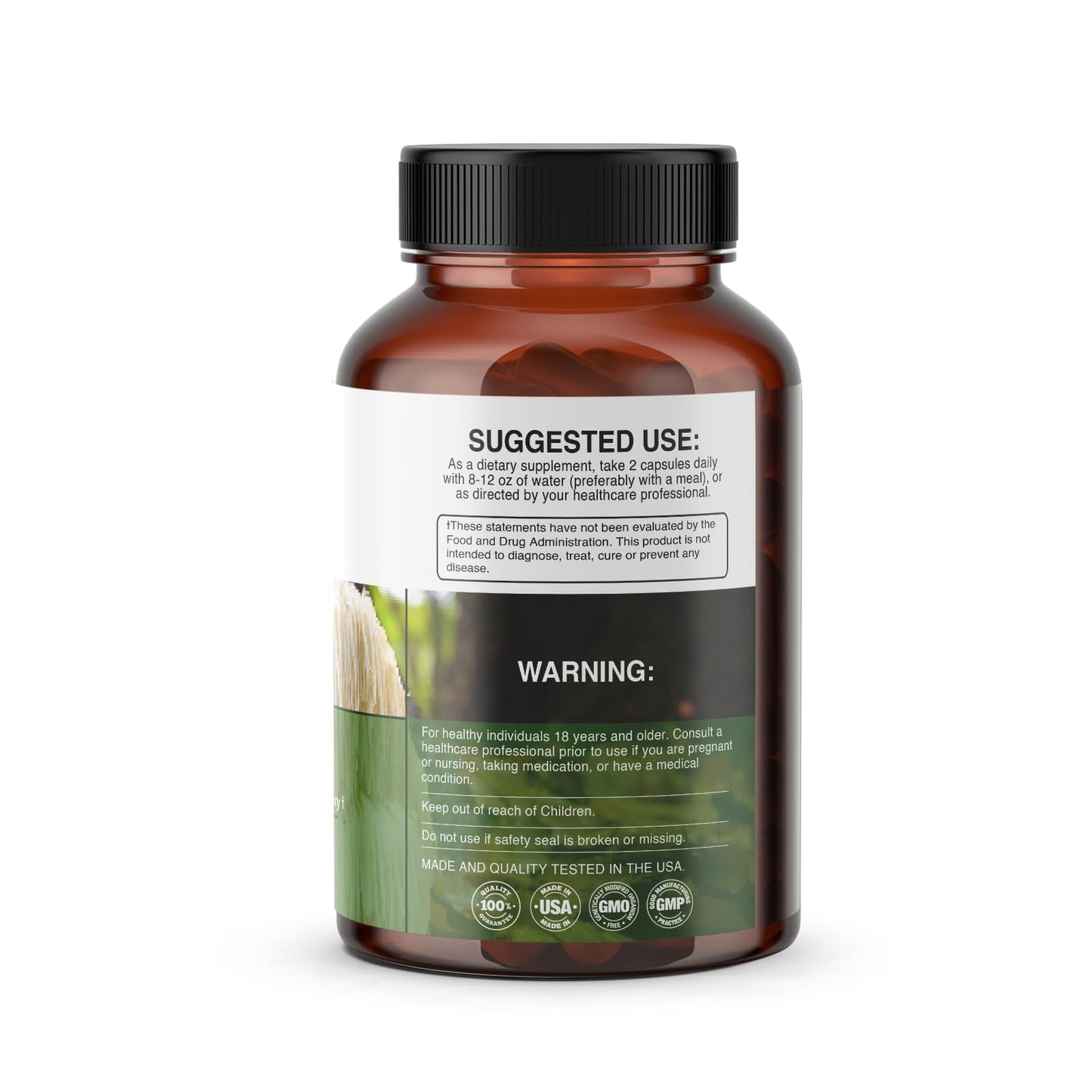 Natural Vida Lion's Mane Mushroom Extract Capsules 240