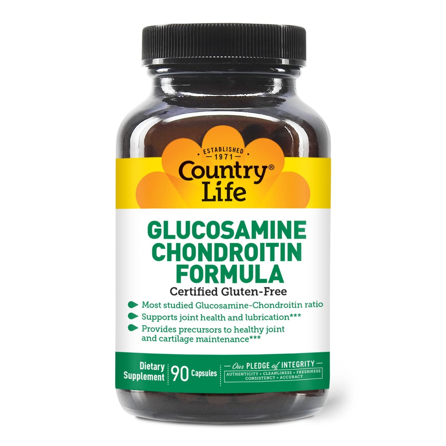 Country Life Glucosamine Chondroitin 1500mg/1200mg Capsule, 90 Capsules