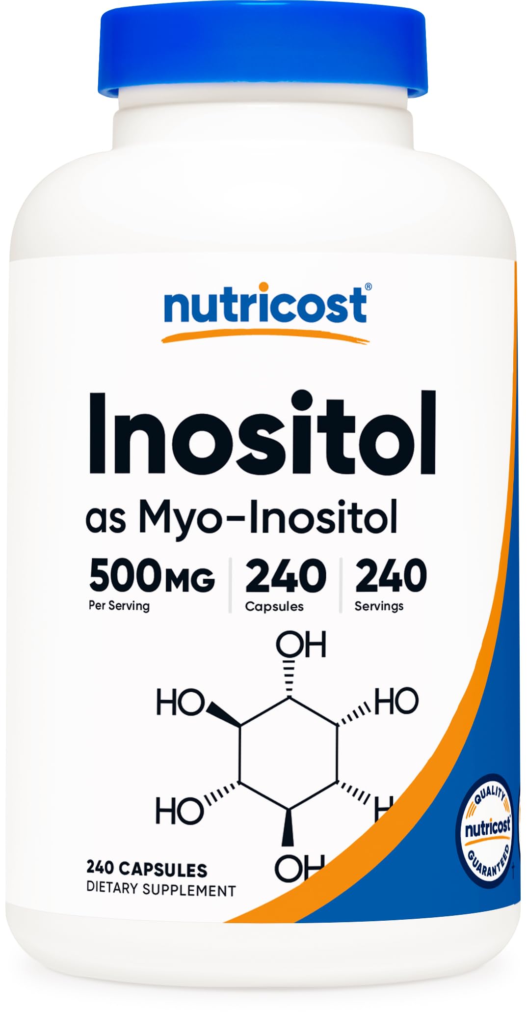 Nutricost Inositol 500mg Capsule, 240 Capsules