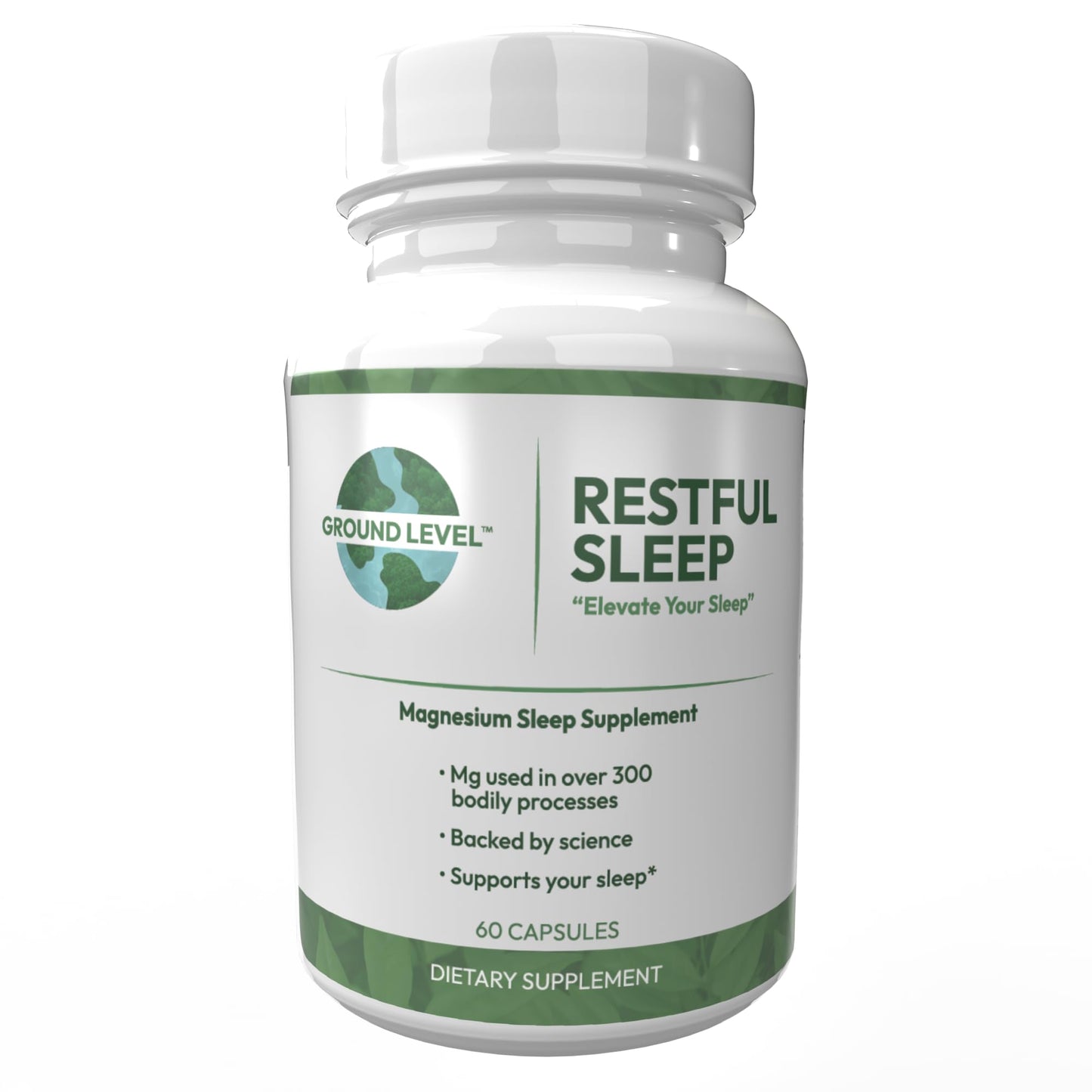 Ground Level Restful Sleep Formula with Advanced Sleep Blend Capsules, 60 Count