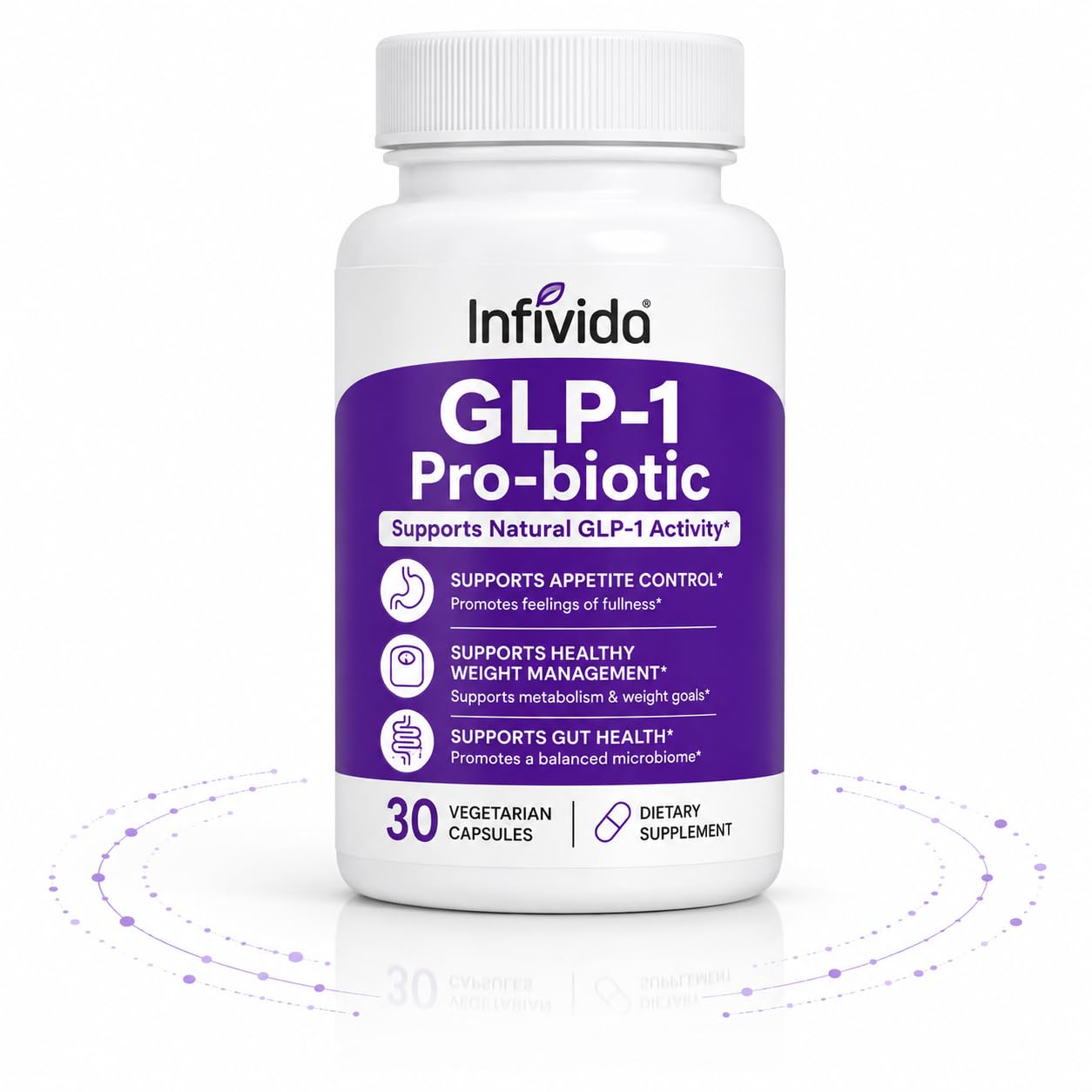 Infivida GLP-1 Supplement for Weight Loss & Appetite Suppressant Capsule 60 Count