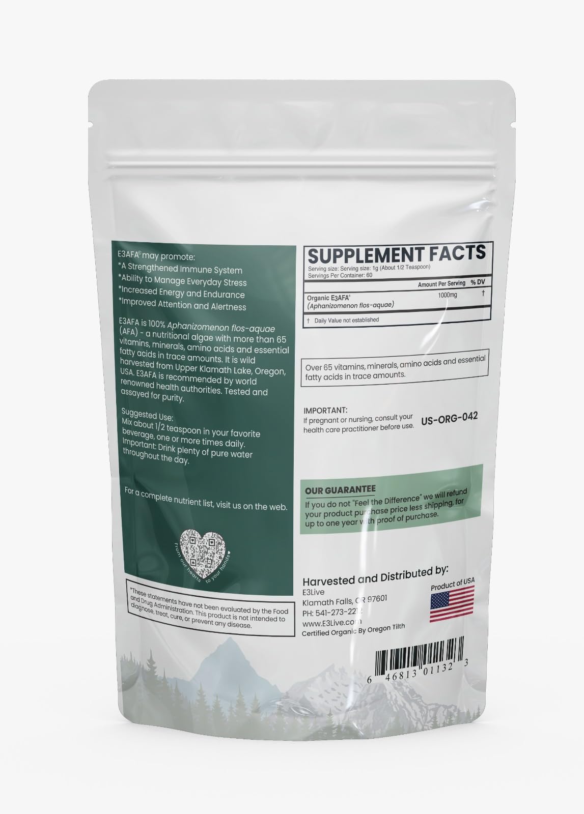 E3LIVE E3AFA Powder 2.12 oz