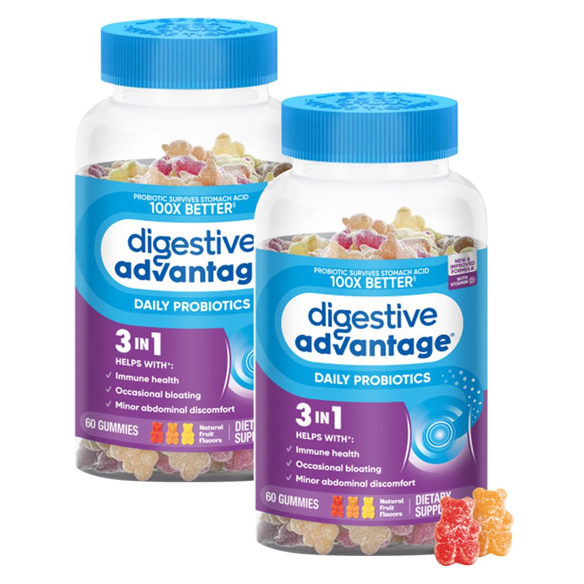 Schiff Digestive Advantage Probiotic Gummies, 120 Gummies