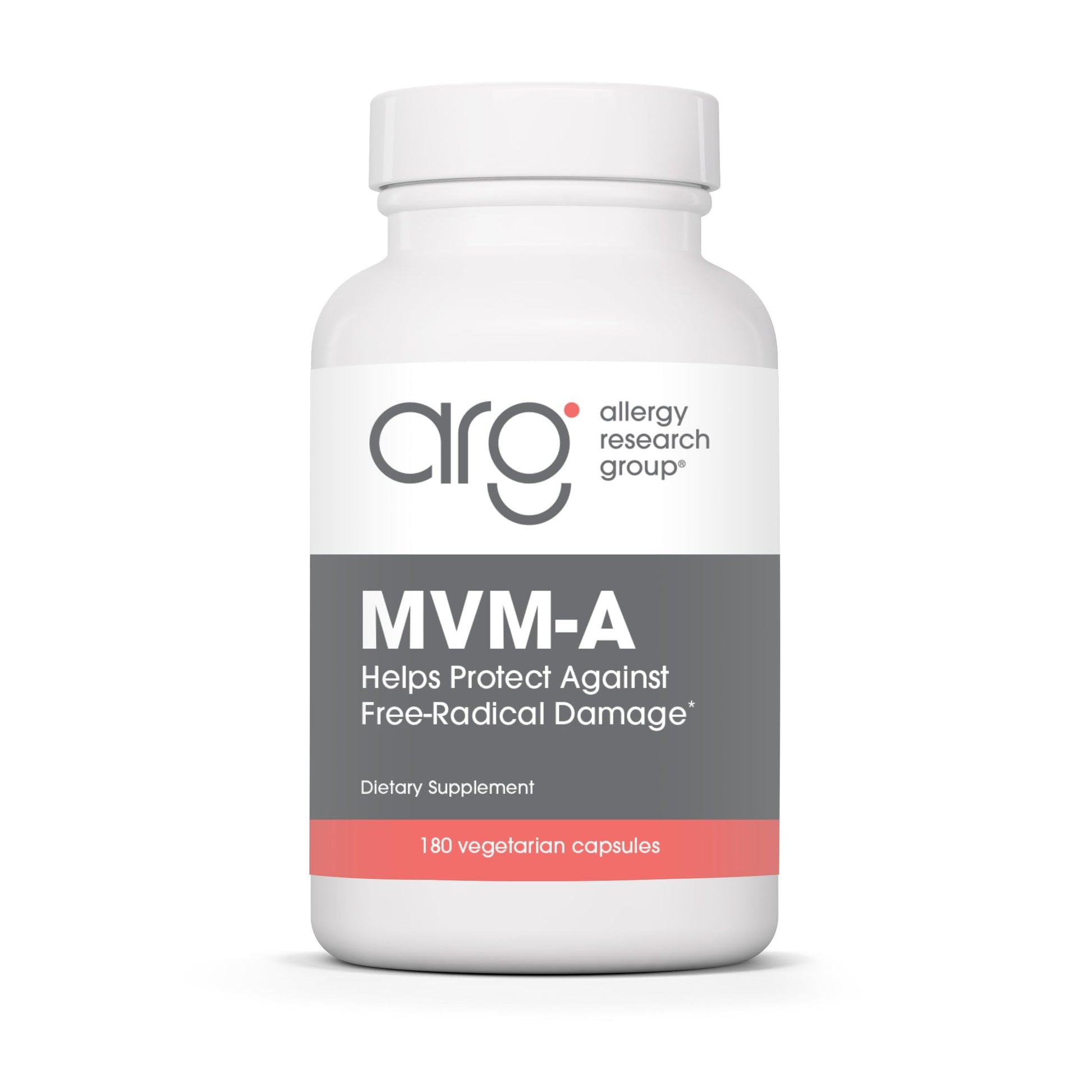 Allergy Research Group ARG MVM-A Multivitamin - Multivitamin Multimineral Complex - Daily Vitamin & Mineral Support - Active Folate & Nutrient Blend - Vegetarian, 180 Capsules