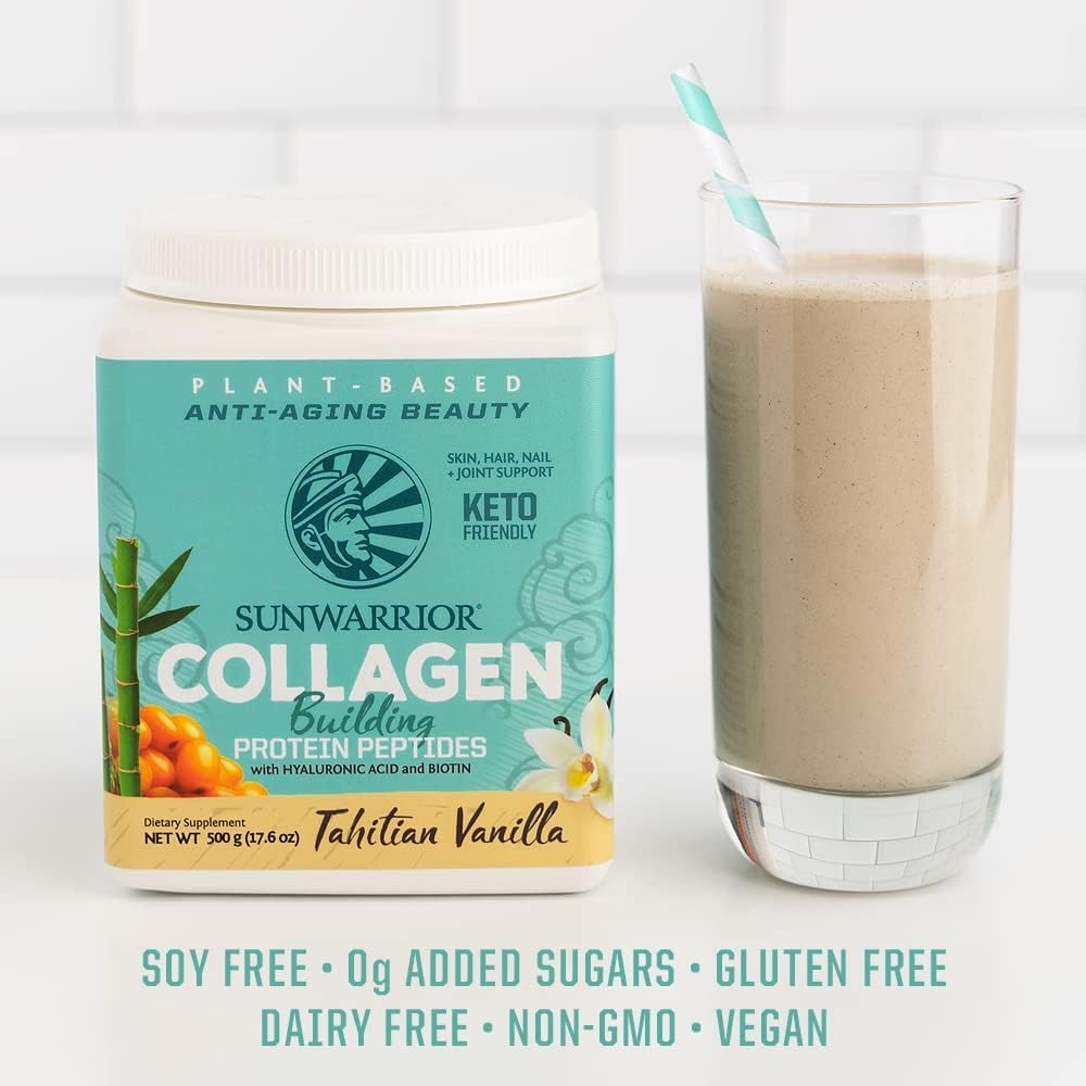 Sunwarrior Vegan Collagen Protein Powder Vanilla, 20 Servings