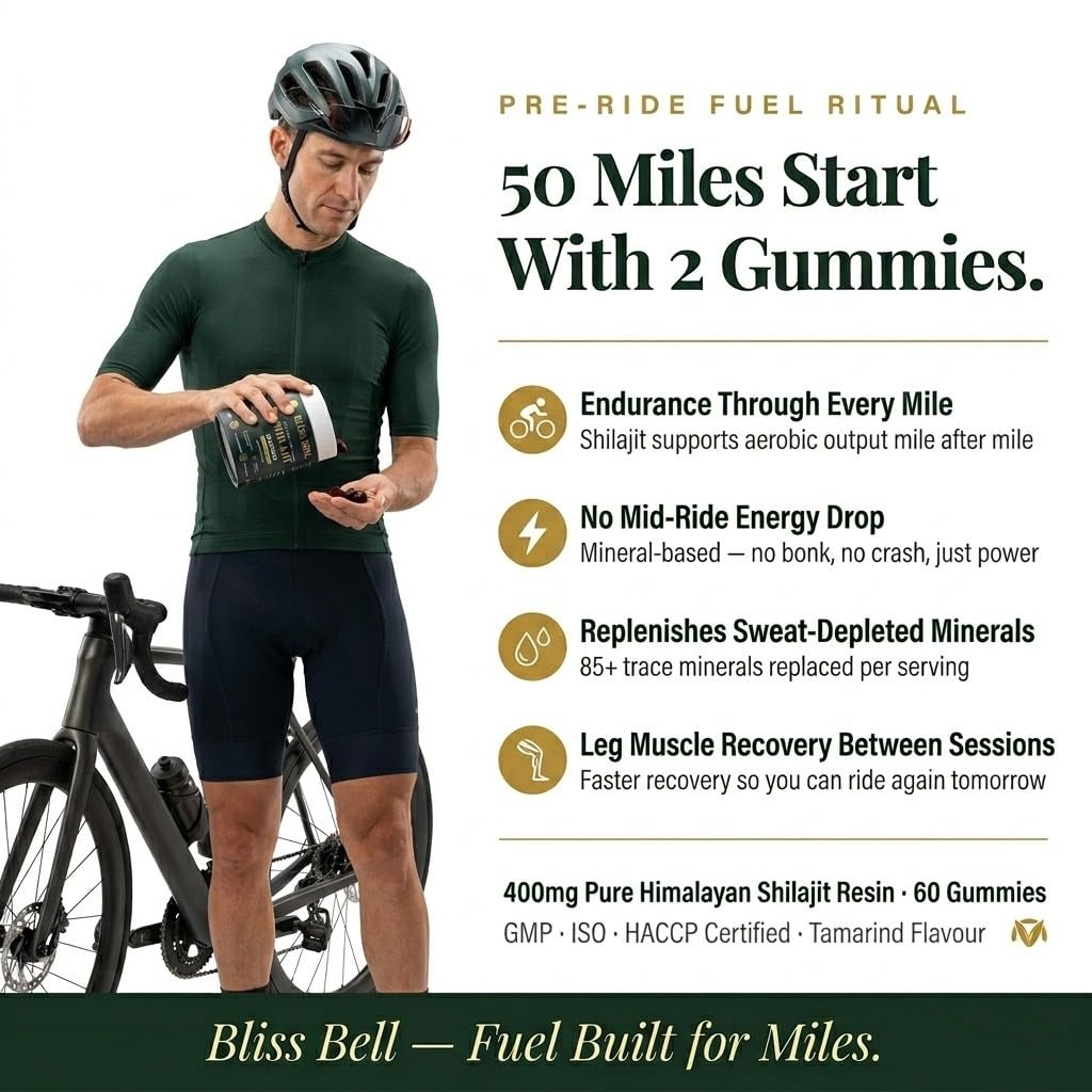 BLISS BELL Pure Himalayan Shilajit Gummies 60 Count