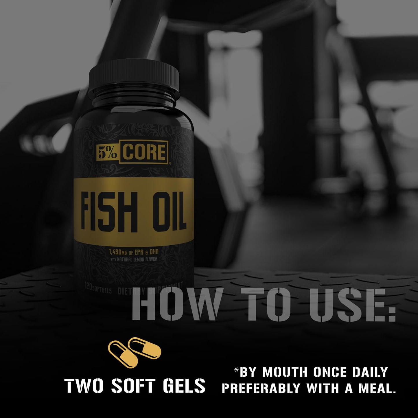 5% Nutrition Core Fish Oil Supplement Capsule 120 Count