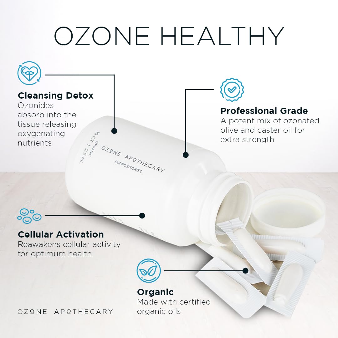 Ozone Apothecary Ozone Suppositories 15 Capsules