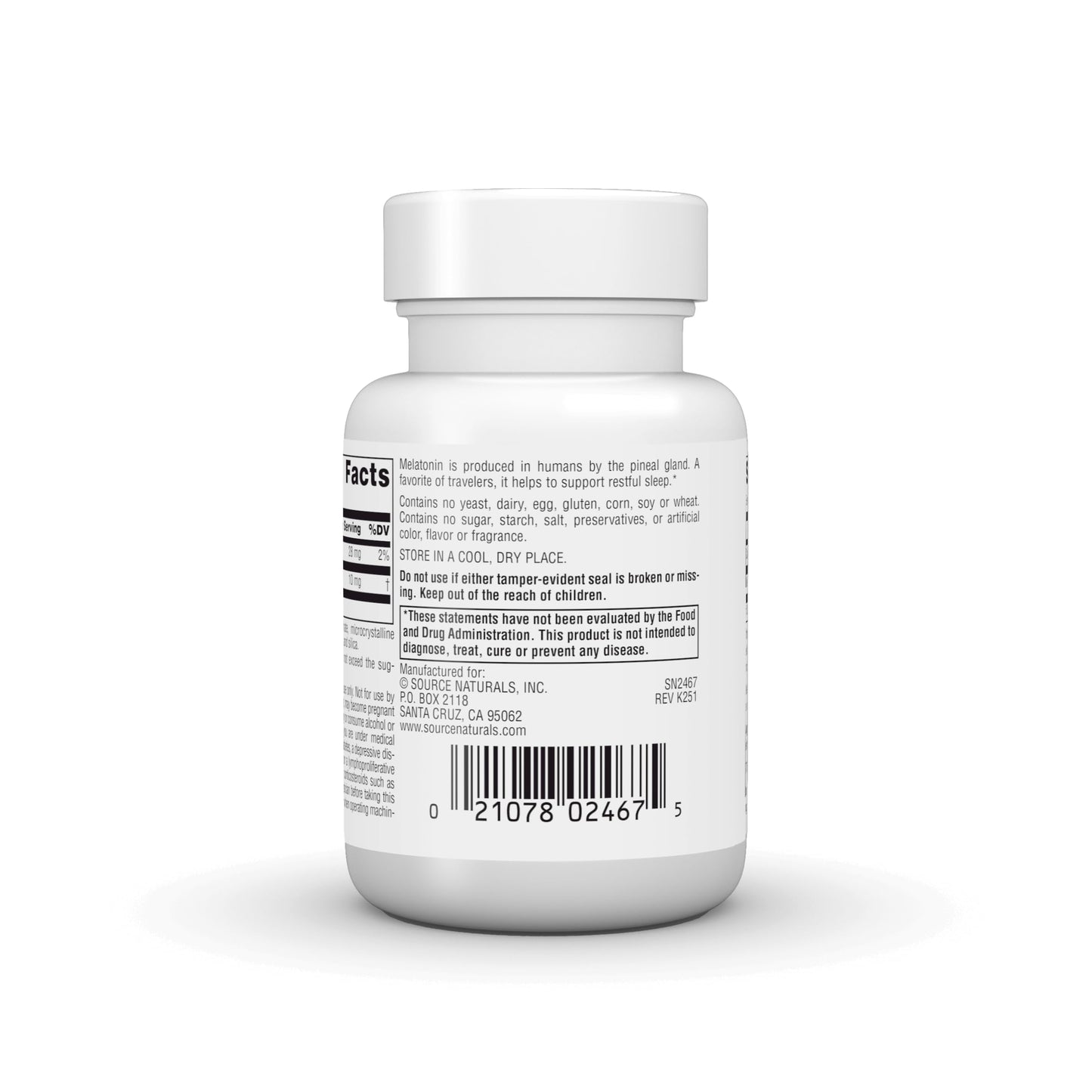 Source Naturals Sleep Science Melatonin 10 mg 120 Tablets
