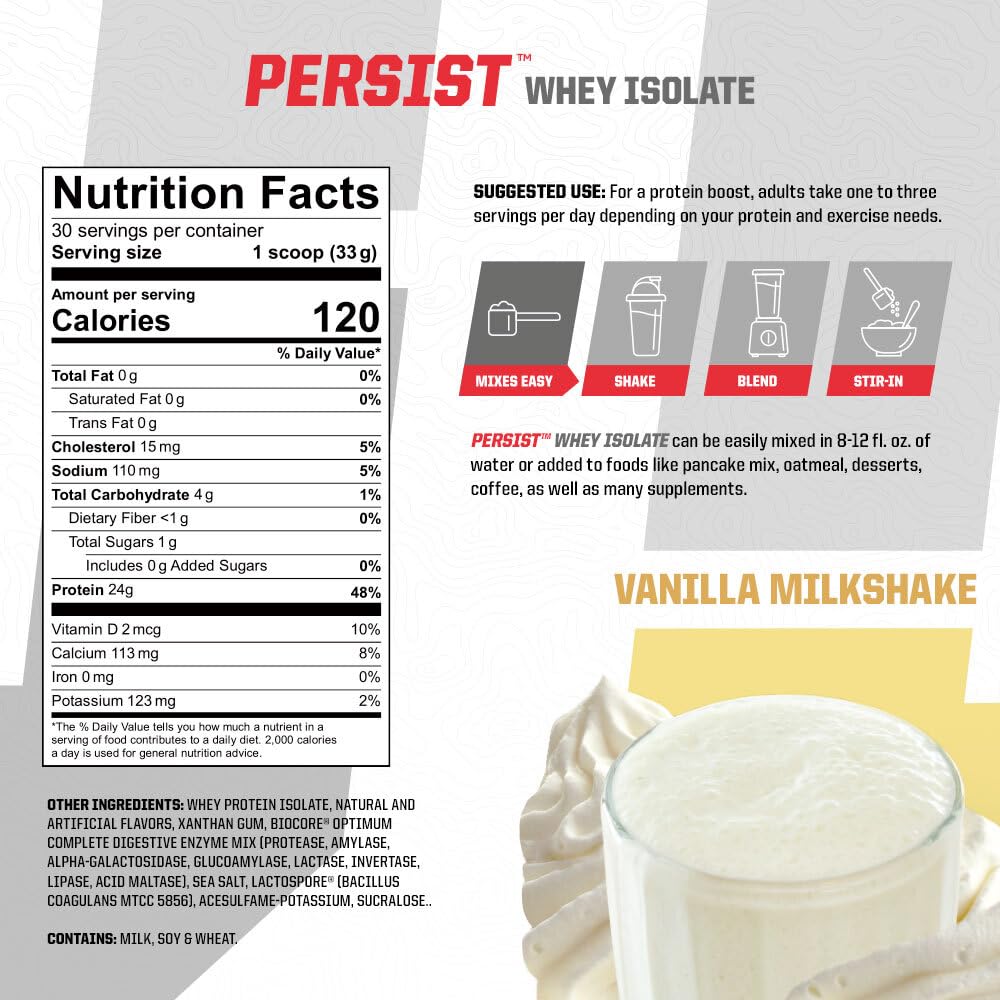 Undefined Nutrition Persist Whey Isolate Powder 34.9