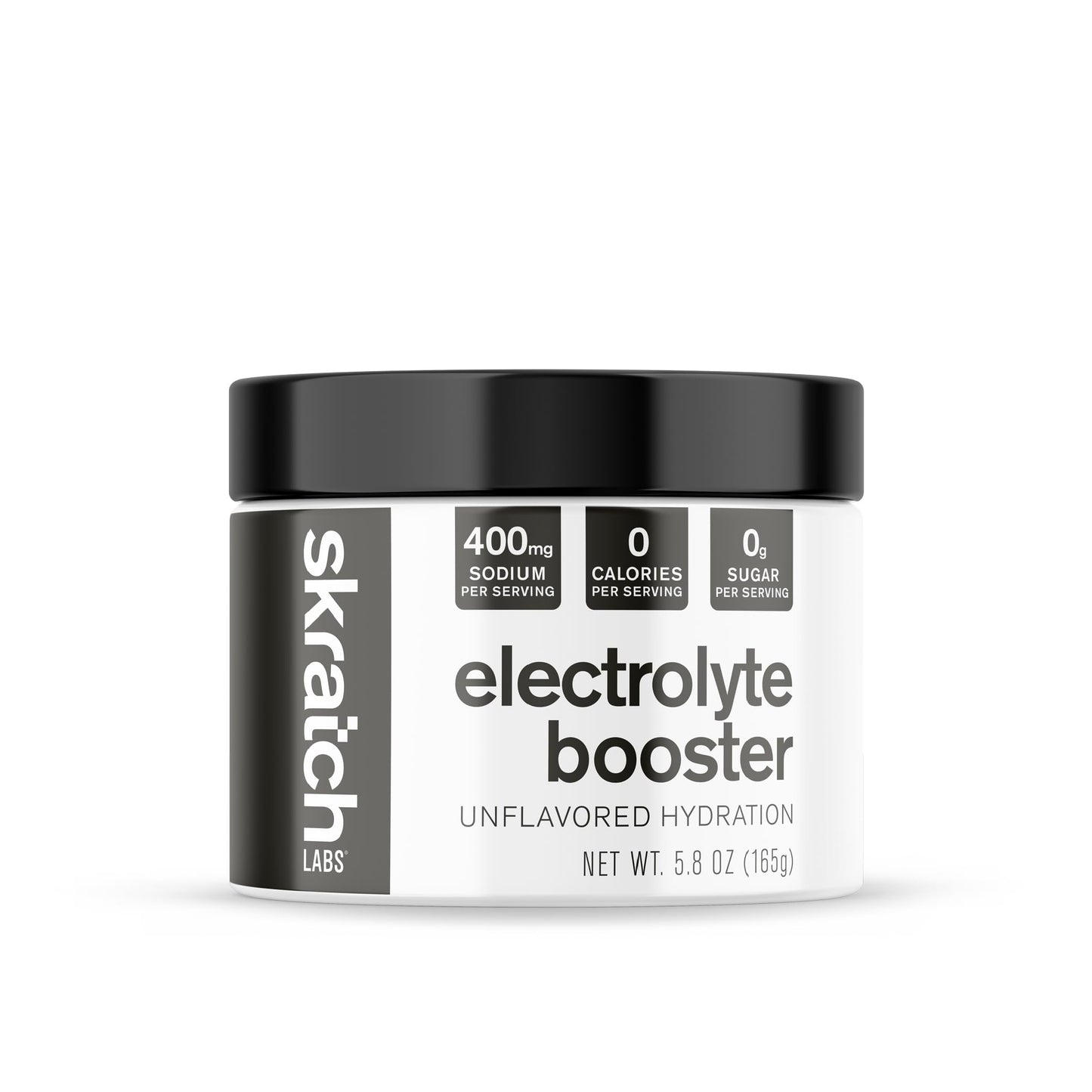 Skratch Labs Unsweetened Unflavored Electrolyte Booster Powder 5.8 Ounce