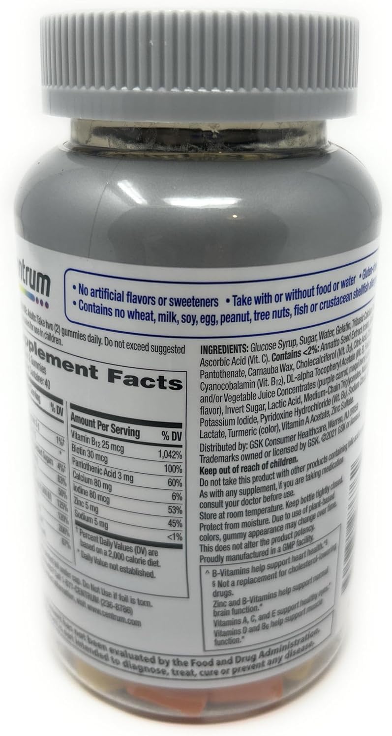 Generic Multigummies for Men 50+ Gummy 80 Count
