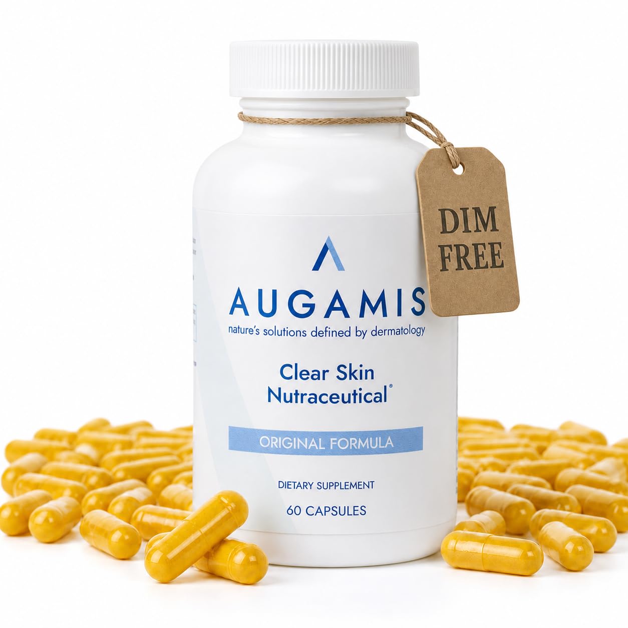 Augamis Hormonal Acne Treatment for Women – DIM-Free Clear Skin Supplement for Face & Body 60 Capsules