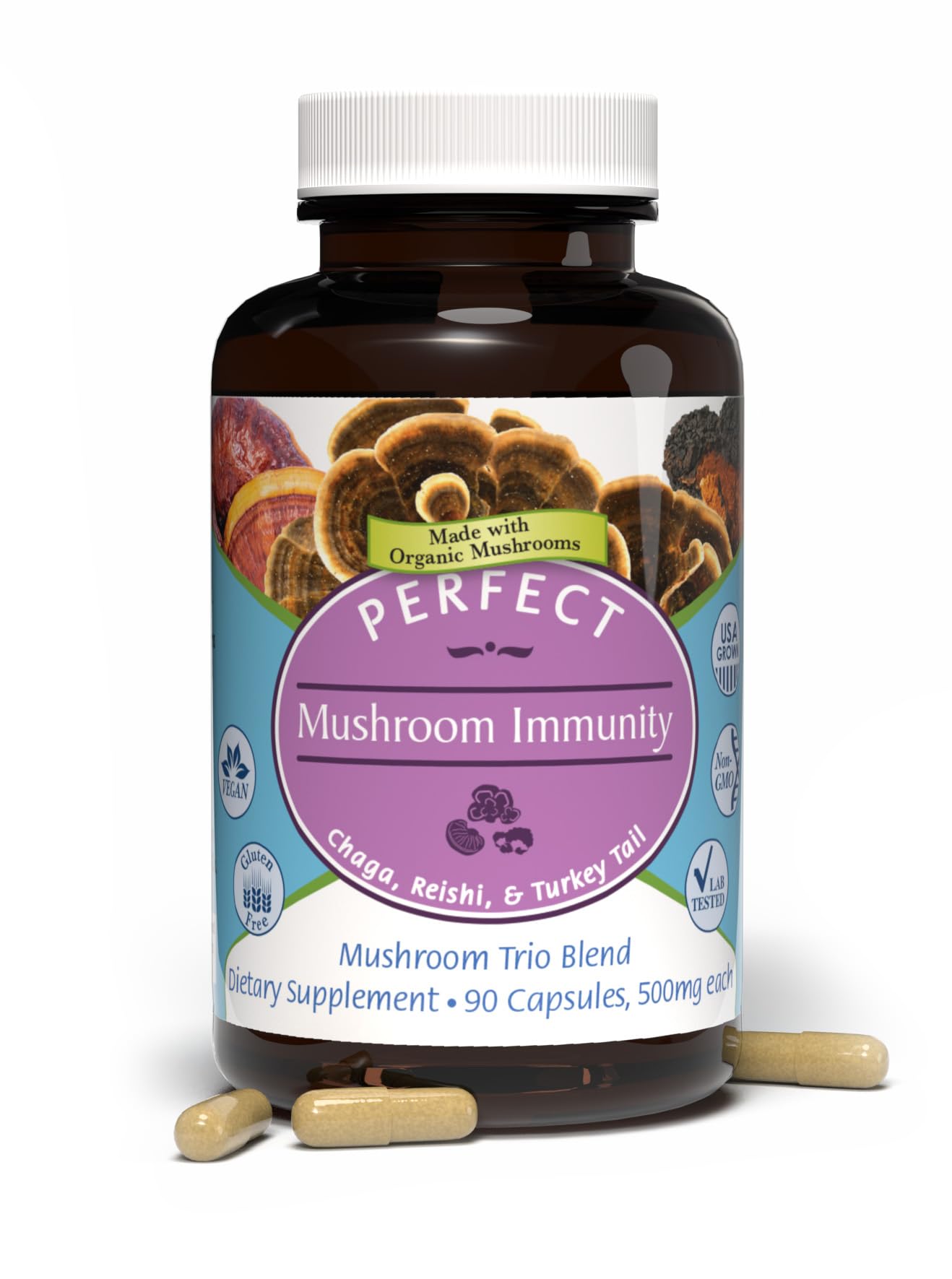 Perfect Supplements Mushroom Immunity Capsule 1