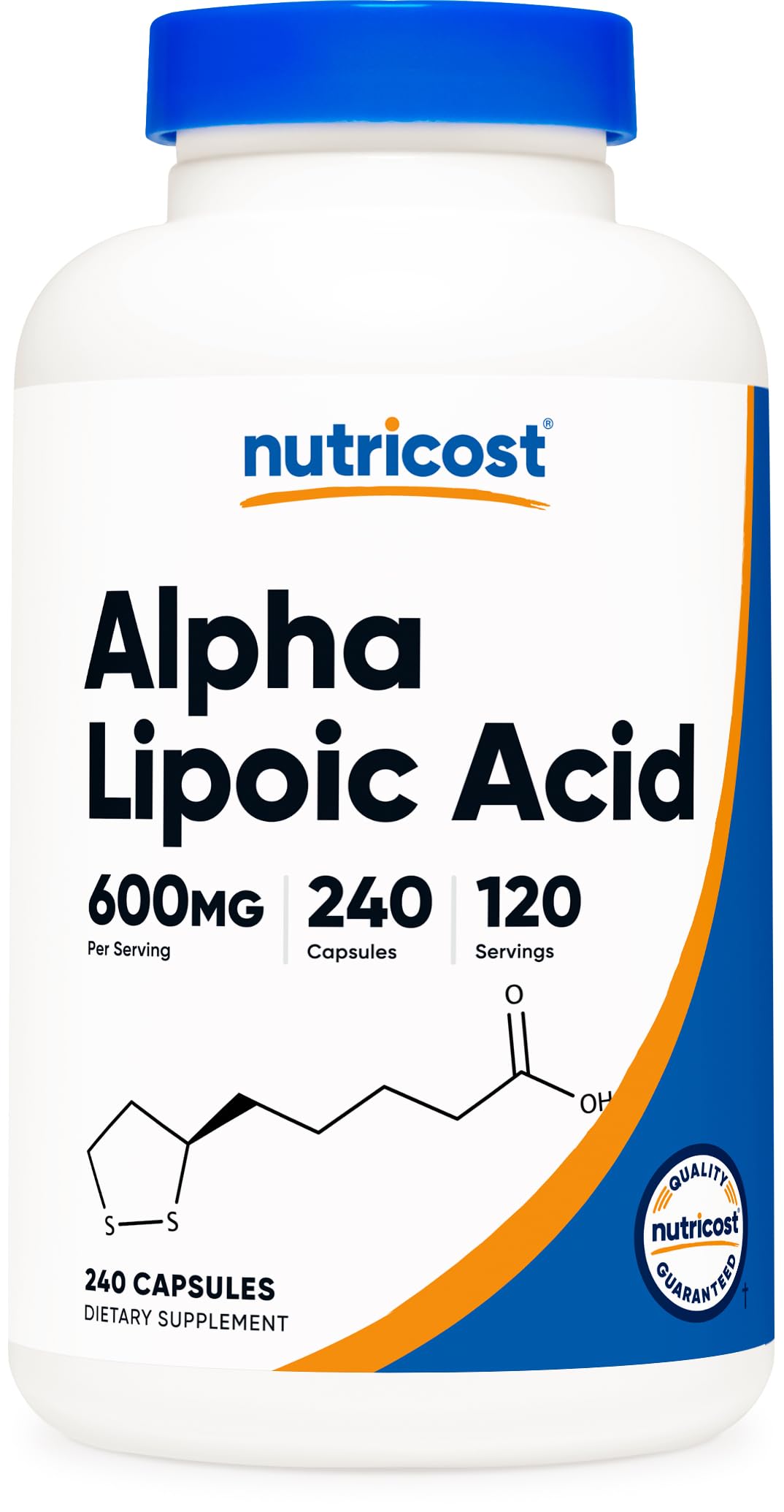 Nutricost Alpha Lipoic Acid 600mg Capsules, 240 Count