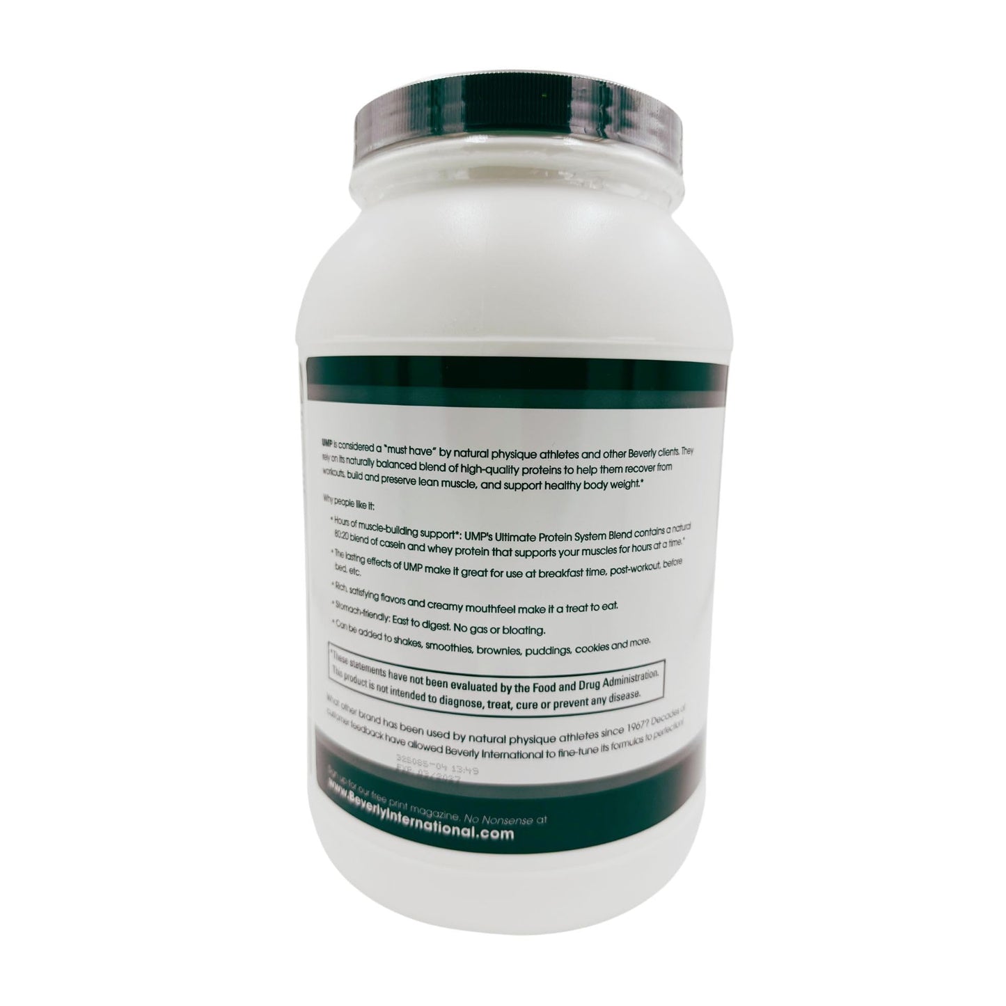 Beverly International UMP Protein Powder Cookies & Cream, 32.8 oz