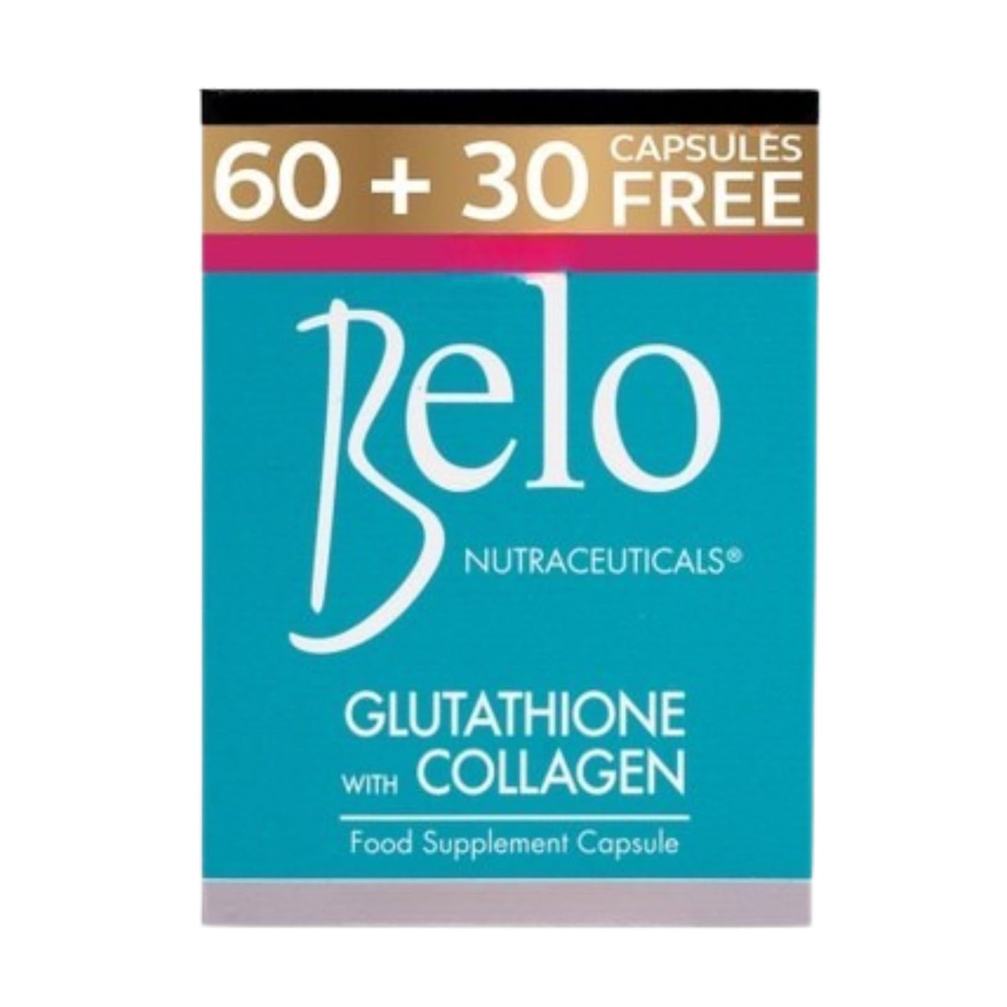 Belo Essentials Glutathione Collagen Advanced Skin Support Beauty Capsule Supplement 30 Capsules