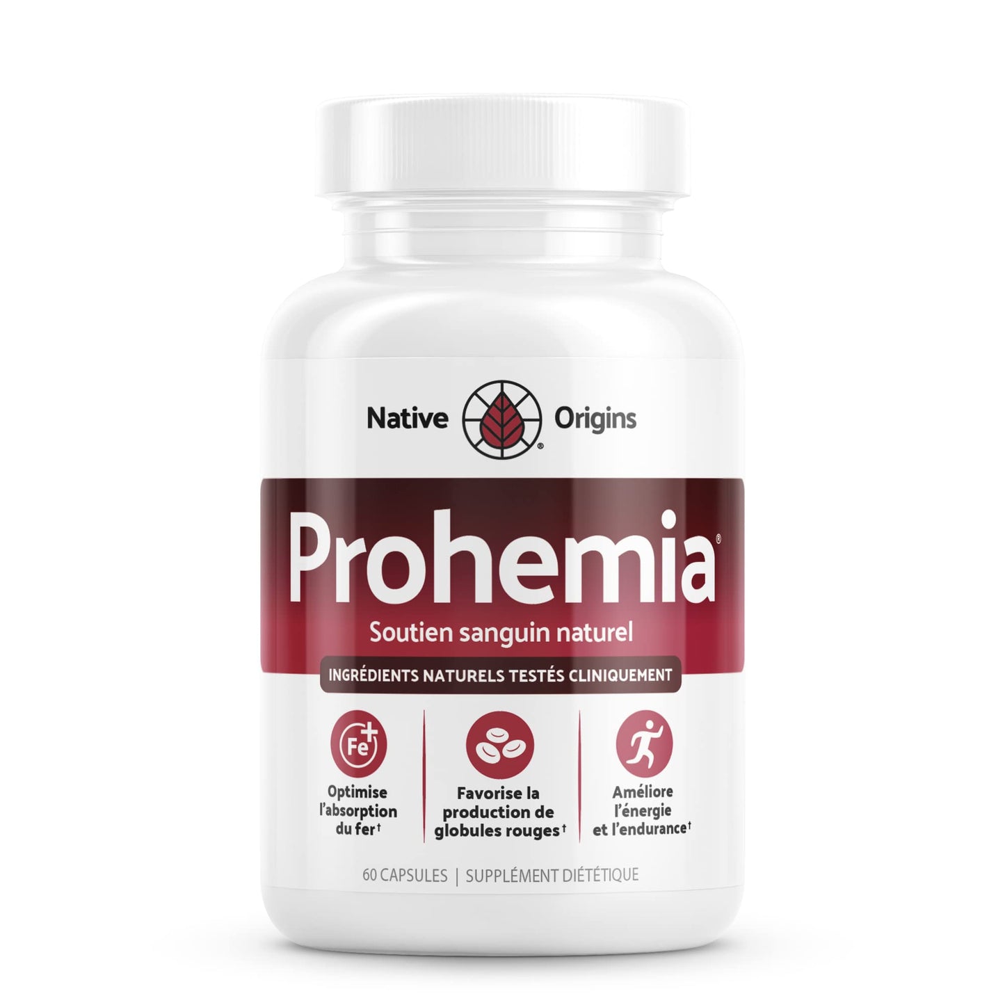 Prohemia Natural Blood Builder Iron Supplement Tablet 60 Count