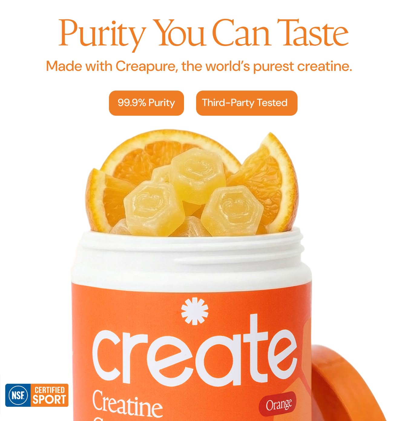 Create Creatine Monohydrate Gummies, 90 Count
