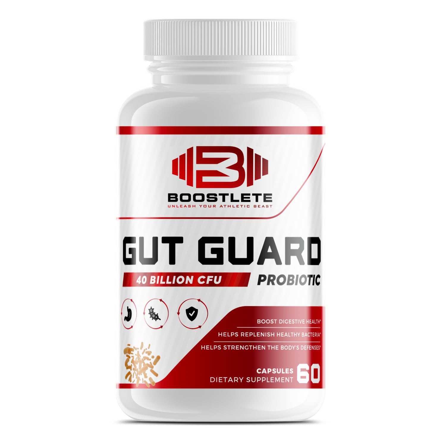Boostlete GutGuard Probiotic Supplement 60 Capsules