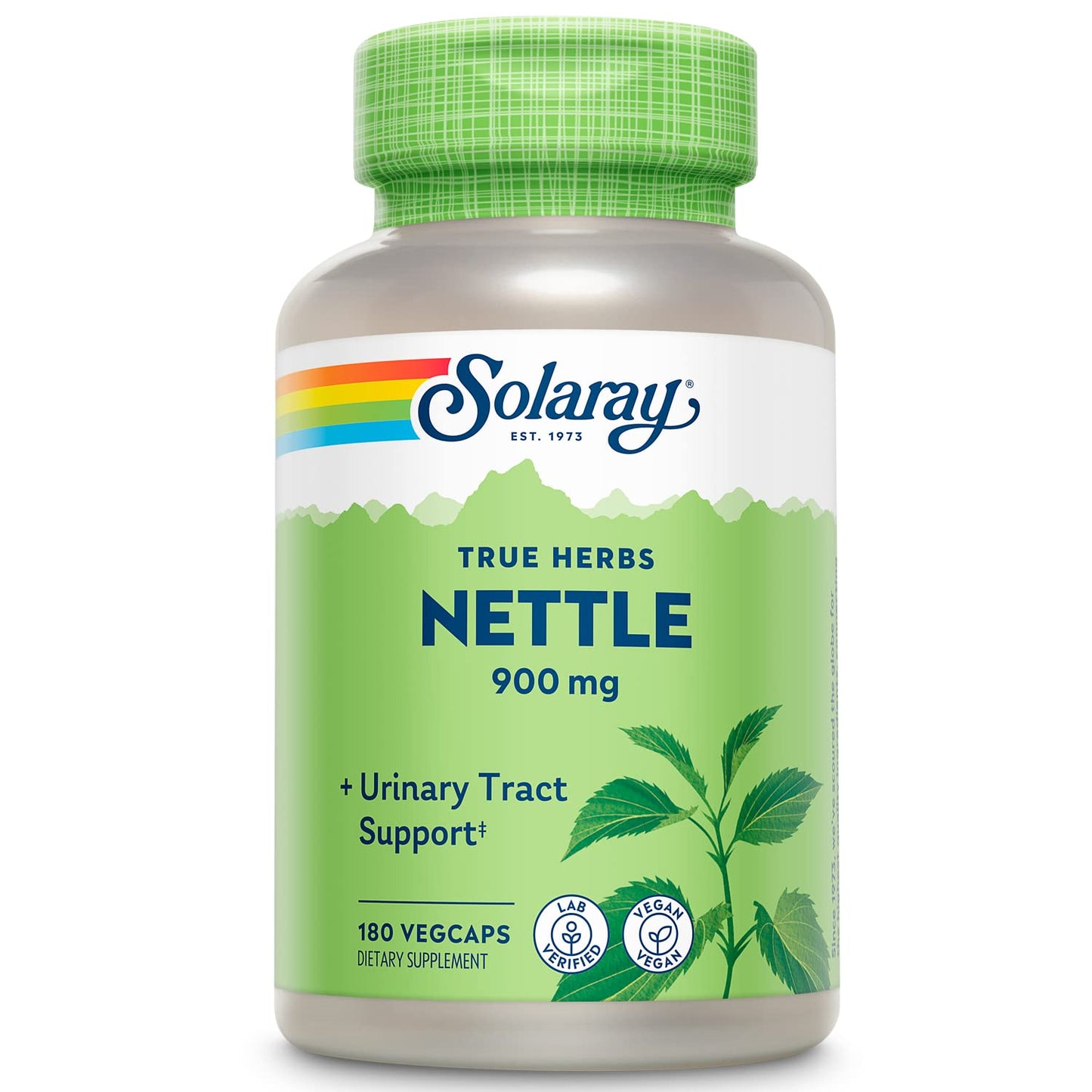 SOLARAY Nettle Leaf 450 mg Capsules, 180 Count