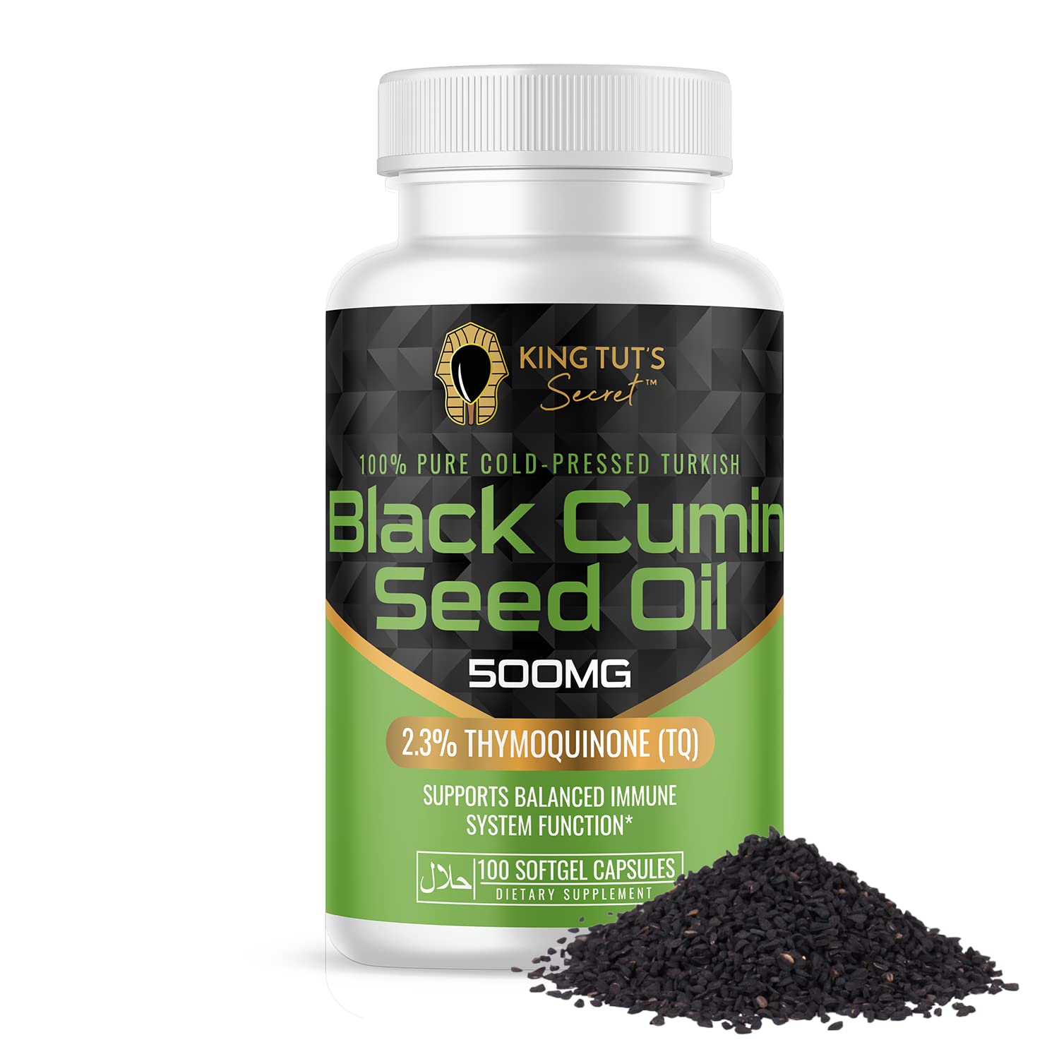 KING TUT'S SECRET Black Seed Softgels 500 mg, 1 Count