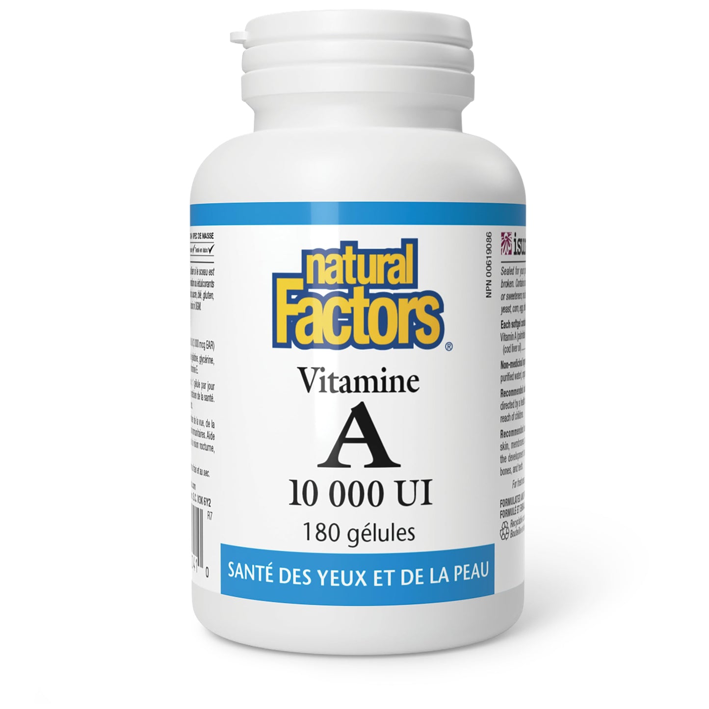 Natural Factors Vitamin A 10,000 IU Softgels 180