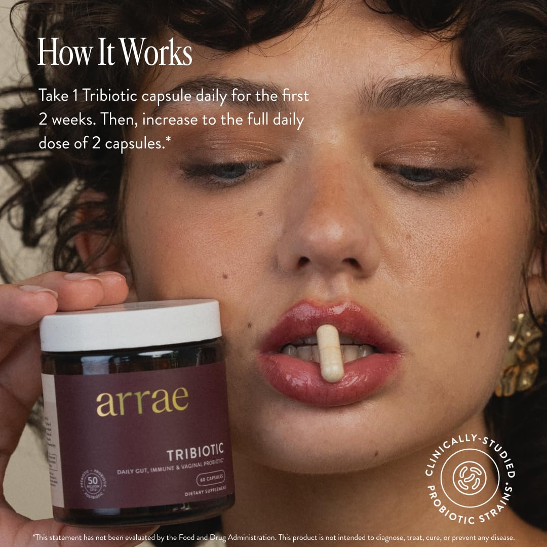 Arrae Tribiotic Women's 4-in-1 Probiotic Capsule 60 Count